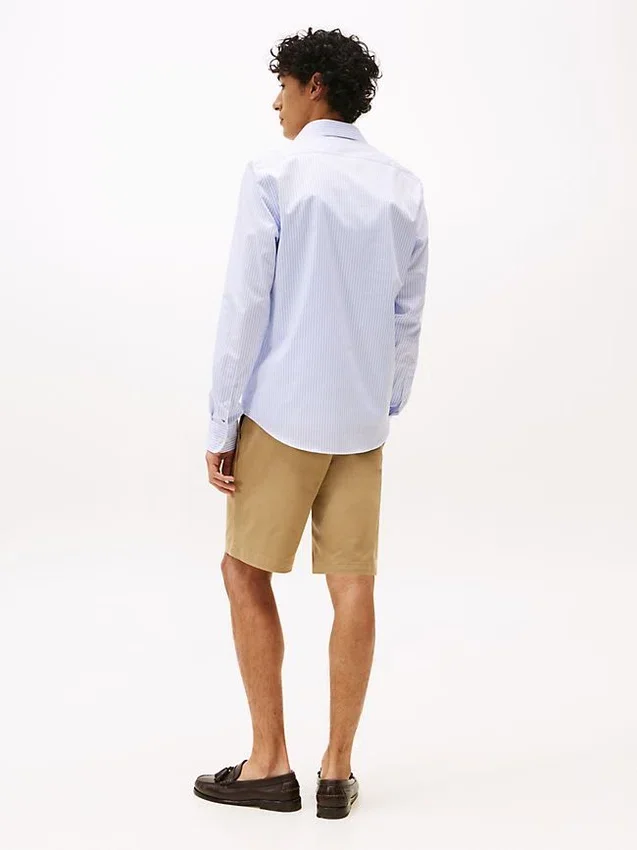 Camisa social listrada THFlex de corte justo Camisa social listrada THFlex de corte justo
