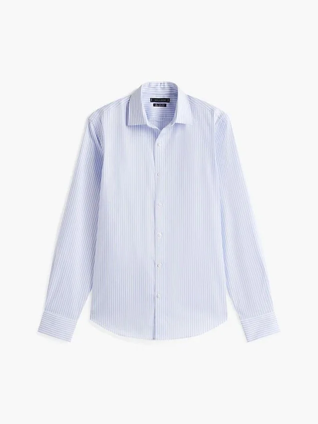 Camisa social listrada THFlex de corte justo Camisa social listrada THFlex de corte justo