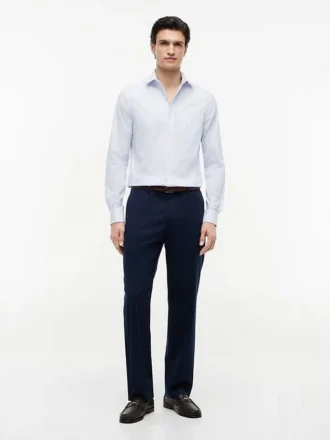 Camisa social às riscas THFlex de corte regular
