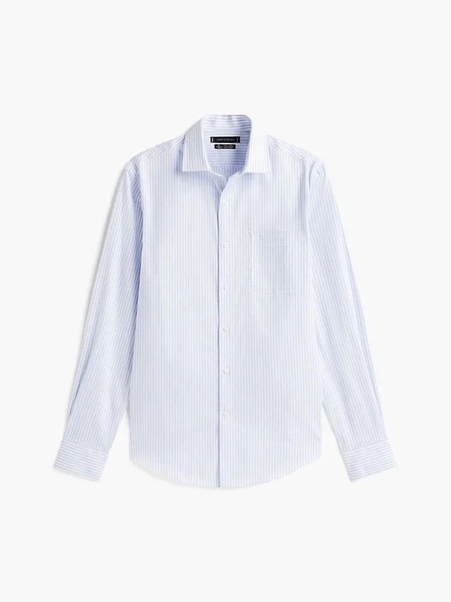 Camisa social às riscas THFlex de corte regular Camisa social às riscas THFlex de corte regular