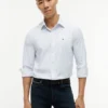 Camisa TH Performance às riscas com corte regular Camisa TH Performance às riscas com corte regular