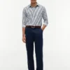 Camisa TH Performance às riscas com corte regular Camisa TH Performance às riscas com corte regular