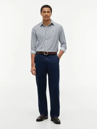Camisa TH Performance às riscas com corte regular