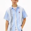 Camisa Tommy Jeans Relaxed Striped Dobby Camisa Tommy Jeans Relaxed Striped Dobby