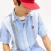 Camisa Tommy Jeans Relaxed Striped Dobby Camisa Tommy Jeans Relaxed Striped Dobby