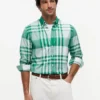 Camisa xadrez de corte regular para o dia a dia Camisa xadrez de corte regular para o dia a dia