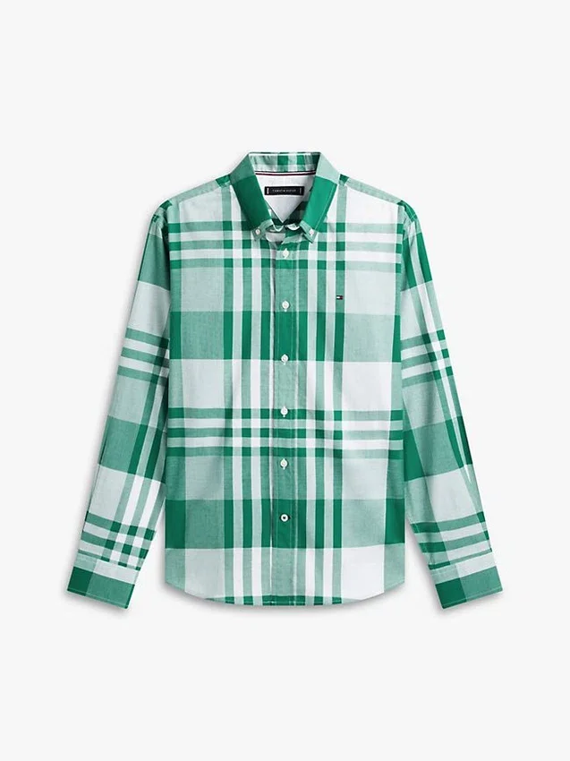Camisa xadrez de corte regular para o dia a dia Camisa xadrez de corte regular para o dia a dia