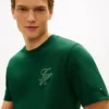 Camiseta com monograma em script e tecido interlock Camiseta com monograma em script e tecido interlock