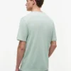 Camiseta de algodão e linho New York Label Camiseta de algodão e linho New York Label
