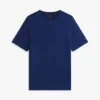 Camiseta de algodão e linho New York Label Camiseta de algodão e linho New York Label
