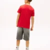 Camiseta infantil com logotipo náutico em blocos de cor Camiseta infantil com logotipo náutico em blocos de cor