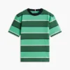 Camiseta infantil com riscas de râguebi Camiseta infantil com riscas de râguebi