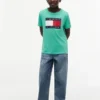 Camiseta infantil Tommy com logotipo da bandeira Camiseta infantil Tommy com logotipo da bandeira