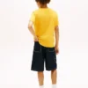 Camiseta infantil Tommy com logotipo da bandeira Camiseta infantil Tommy com logotipo da bandeira