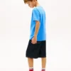 Camiseta infantil Tommy com logotipo da bandeira Camiseta infantil Tommy com logotipo da bandeira