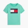 Camiseta infantil Tommy com logotipo da bandeira Camiseta infantil Tommy com logotipo da bandeira