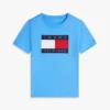 Camiseta infantil Tommy com logotipo da bandeira Camiseta infantil Tommy com logotipo da bandeira