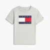 Camiseta infantil Tommy com logotipo da bandeira Camiseta infantil Tommy com logotipo da bandeira