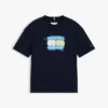 Camiseta infantil Tommy com logotipo grafitado Camiseta infantil Tommy com logotipo grafitado