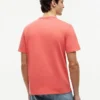Camiseta tingida com logotipo de folha de louro Camiseta tingida com logotipo de folha de louro