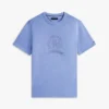 Camiseta tingida com logotipo de folha de louro Camiseta tingida com logotipo de folha de louro