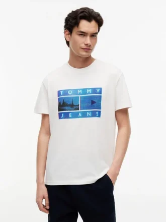 Camiseta Tommy Jeans com estampa fotográfica