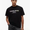 Camiseta Tommy Jeans com logotipo em degradê Camiseta Tommy Jeans com logotipo em degradê
