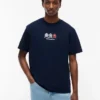 Camiseta Tommy Jeans com logotipo Multi-Crest Camiseta Tommy Jeans com logotipo Multi-Crest