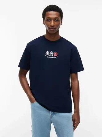 Camiseta Tommy Jeans com logotipo Multi-Crest