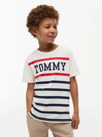 Camiseta Tommy Stripe para crianças