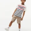 Camiseta Tommy Stripe para crianças Camiseta Tommy Stripe para crianças