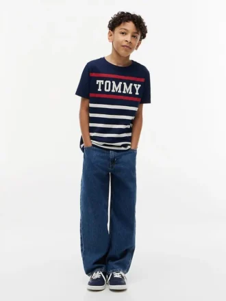 Camiseta Tommy Stripe para crianças