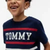 Camiseta Tommy Stripe para crianças Camiseta Tommy Stripe para crianças