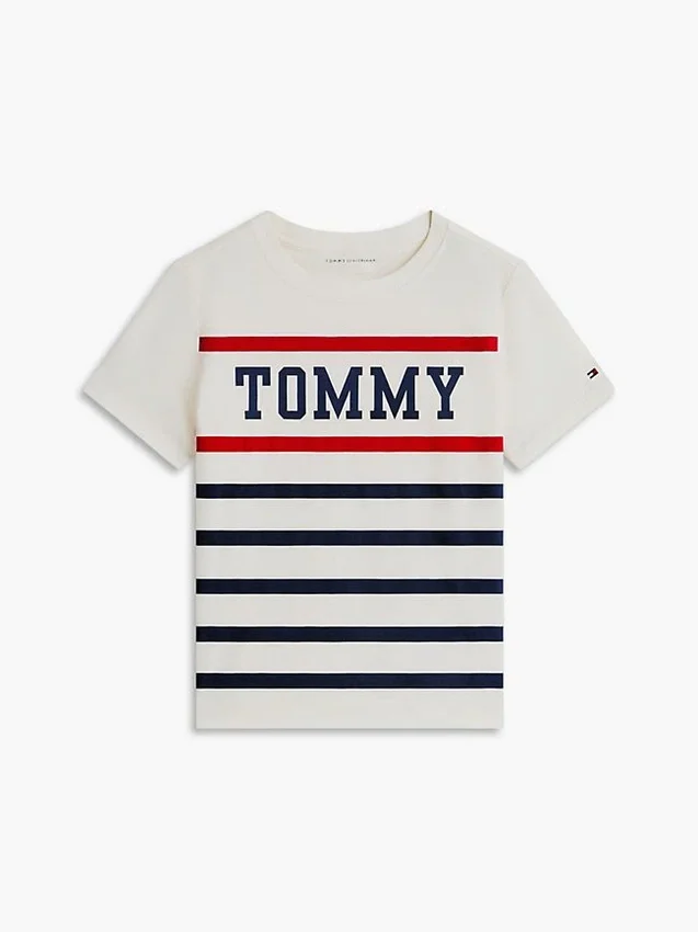 Camiseta Tommy Stripe para crianças Camiseta Tommy Stripe para crianças