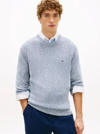 Camisola Bouclé de Corte Descontraído