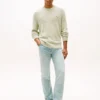 Camisola Bouclé de Corte Descontraído Camisola Bouclé de Corte Descontraído