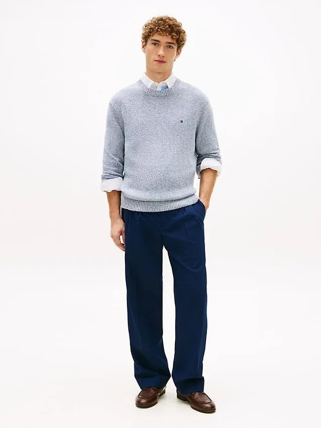 Camisola Bouclé de Corte Descontraído Camisola Bouclé de Corte Descontraído