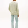 Camisola Bouclé de Corte Descontraído Camisola Bouclé de Corte Descontraído