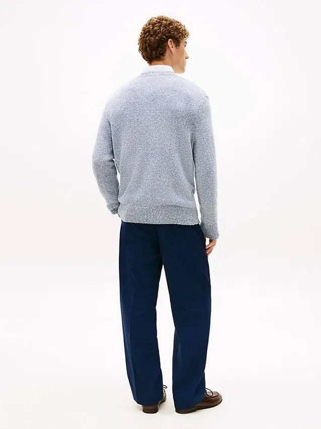 Camisola Bouclé de Corte Descontraído Camisola Bouclé de Corte Descontraído