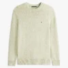 Camisola Bouclé de Corte Descontraído Camisola Bouclé de Corte Descontraído