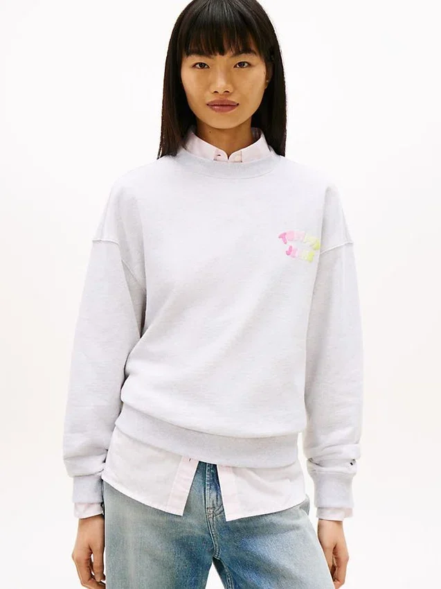 Camisola Boxy com Estampado Puff da Tommy Jeans Camisola Boxy com Estampado Puff da Tommy Jeans