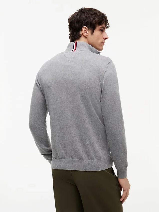 Camisola clássica com fecho de correr Camisola clássica com fecho de correr