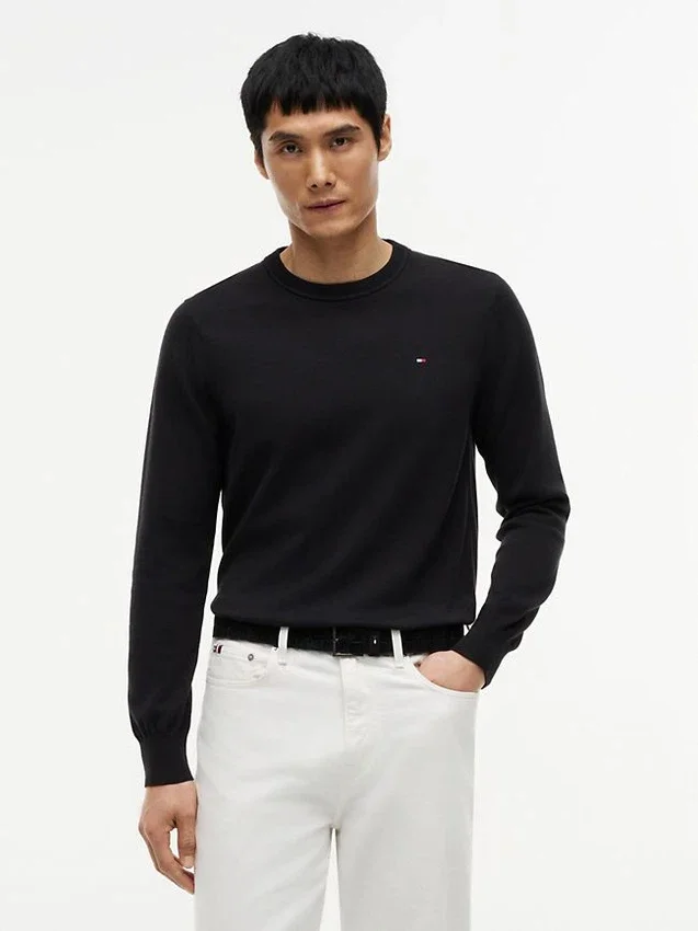 Camisola clássica de gola redonda Camisola clássica de gola redonda