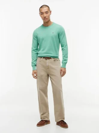 Camisola clássica de gola redonda