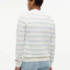 Camisola clássica de gola redonda às riscas Camisola clássica de gola redonda às riscas