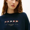Camisola com bandeira náutica bordada Camisola com bandeira náutica bordada