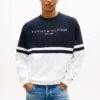 Camisola com bloco de cores e logótipo Tommy Camisola com bloco de cores e logótipo Tommy