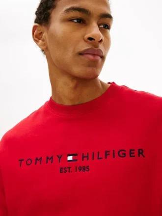 Camisola com bloco de cores e logótipo Tommy