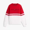 Camisola com bloco de cores e logótipo Tommy Camisola com bloco de cores e logótipo Tommy