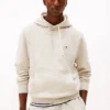 Camisola com capuz clássica em malha felpuda escovada Camisola com capuz clássica em malha felpuda escovada
